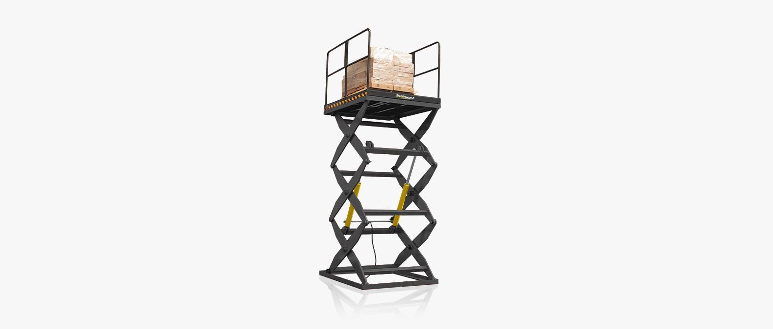 Tecnorampa - Triple Mechanism Scissor Load Elevator
