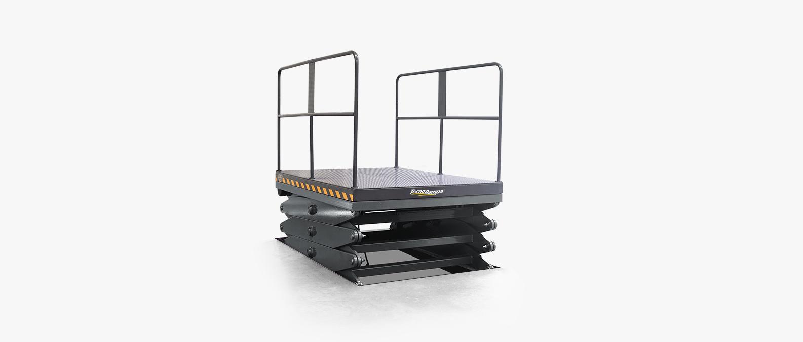 Tecnorampa - Triple Mechanism Scissor Load Elevator